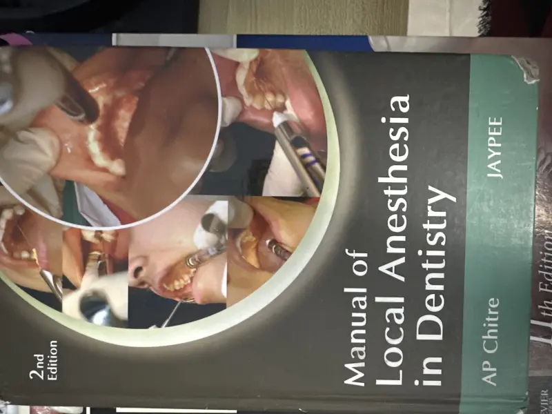 Manual of local anaesthesia in dentistry